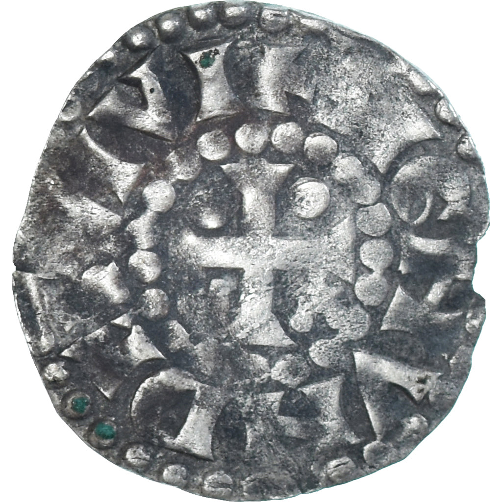 Moneta, Francja, Maine, Herbert I, Denier, ND (1015-1246), Le Mans, VF(20-25)