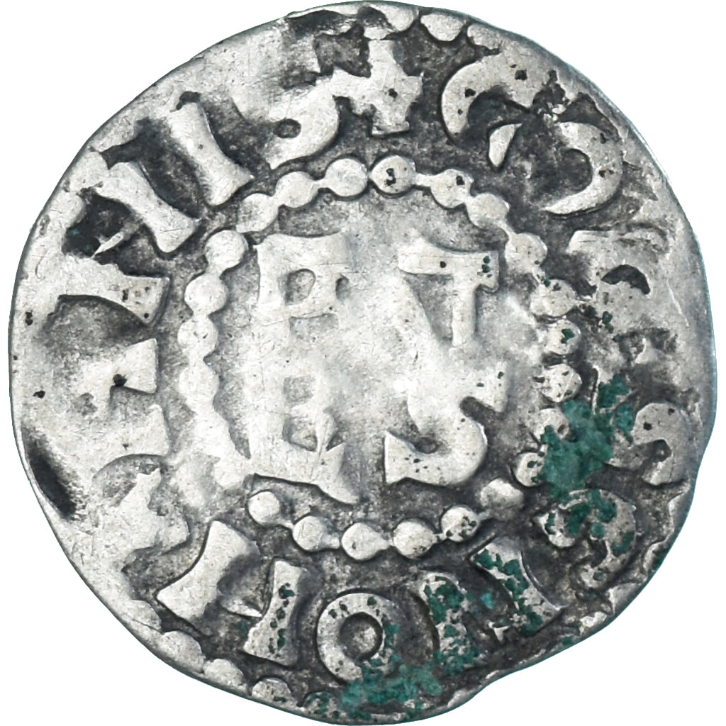 Moneta, Francja, Maine, Herbert I, Denier, ND (1015-1246), Le Mans, VF(20-25)