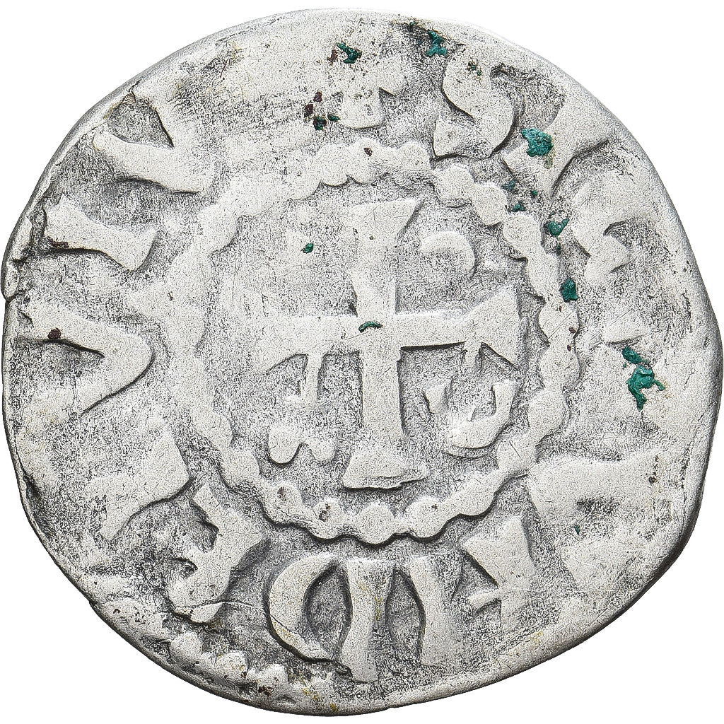 Moneda, Francia, Maine, Herbert I, Denier, ND (1015-1246), Le Mans, BC+, Plata