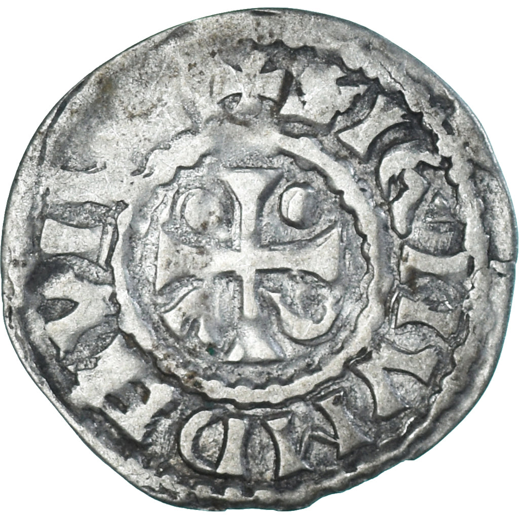 Munten, Frankrijk, Maine, Herbert I, Denier, ND (1015-1246), Le Mans, FR+