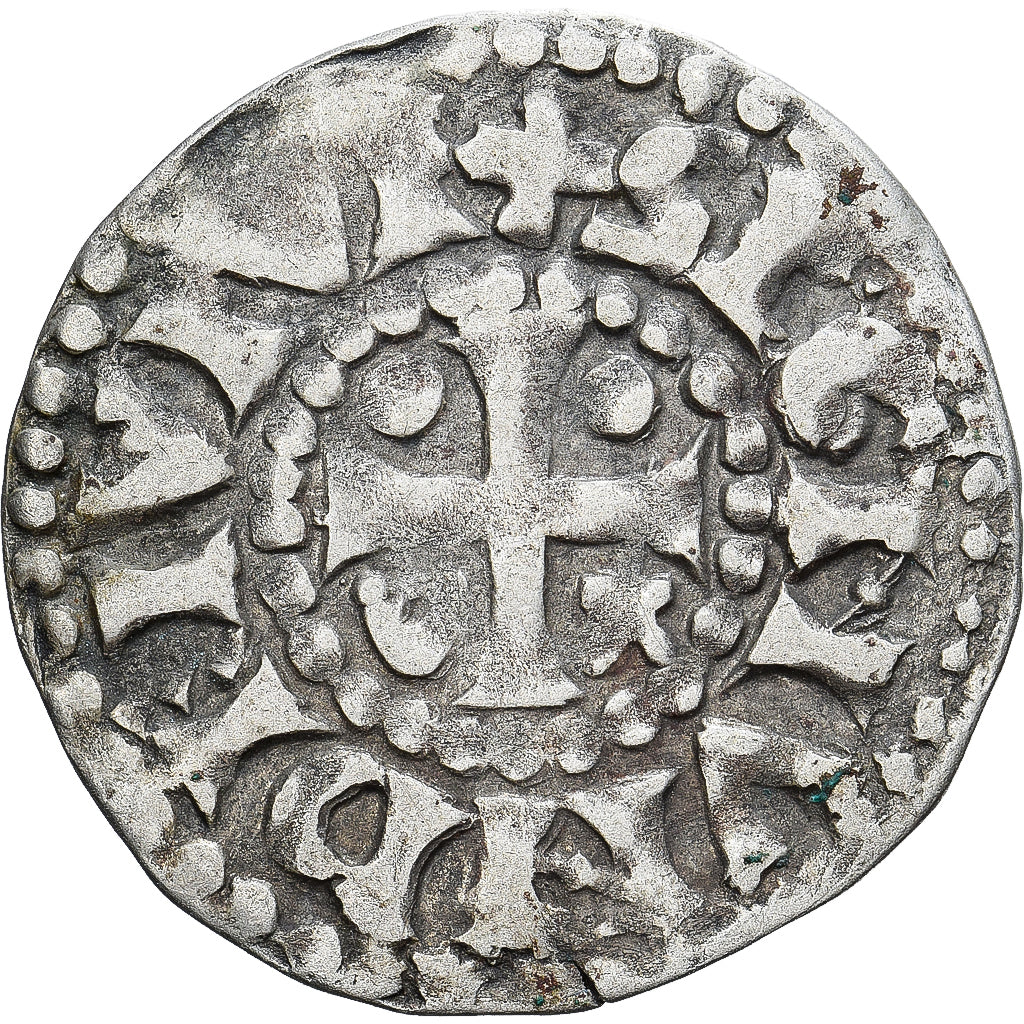 Moneda, Francia, Maine, Herbert I, Denier, ND (1015-1246), Le Mans, BC+, Plata