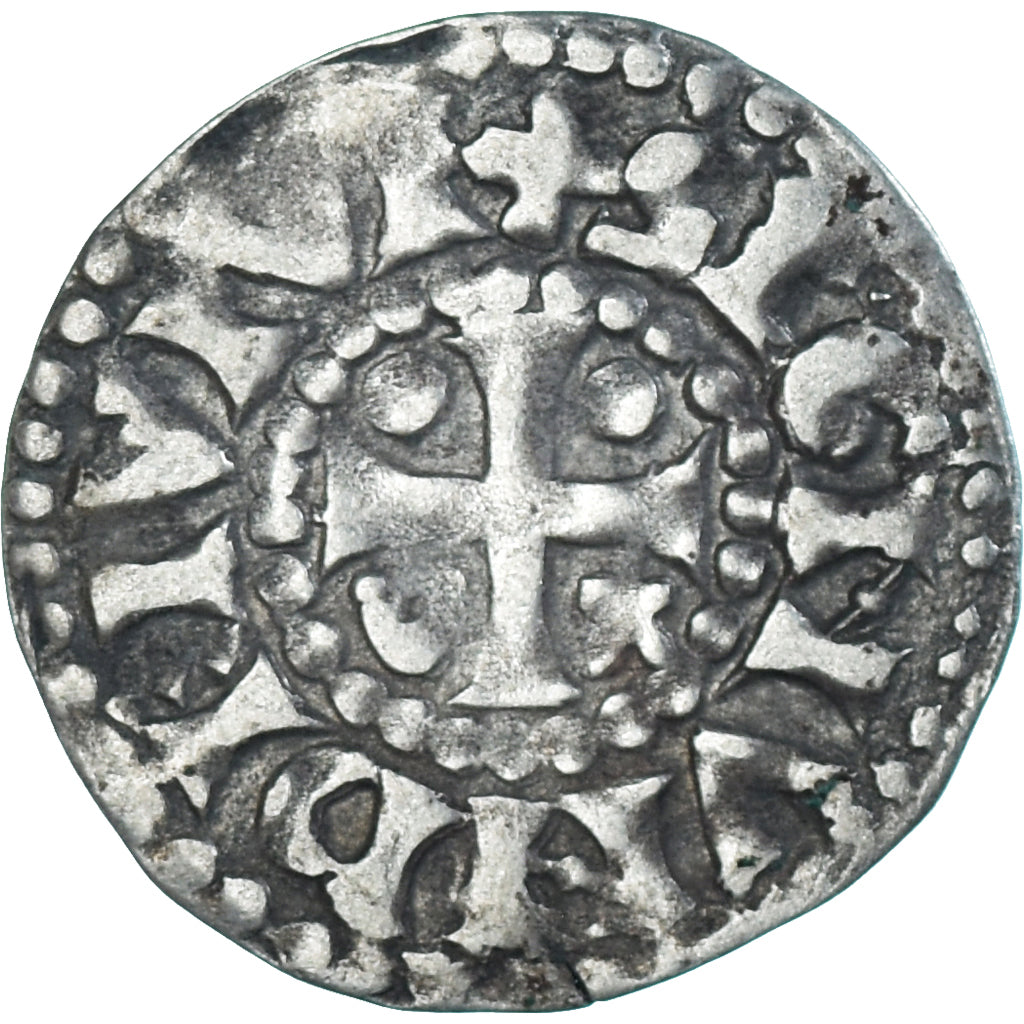 Moneta, Francja, Maine, Herbert I, Denier, ND (1015-1246), Le Mans, VF(30-35)