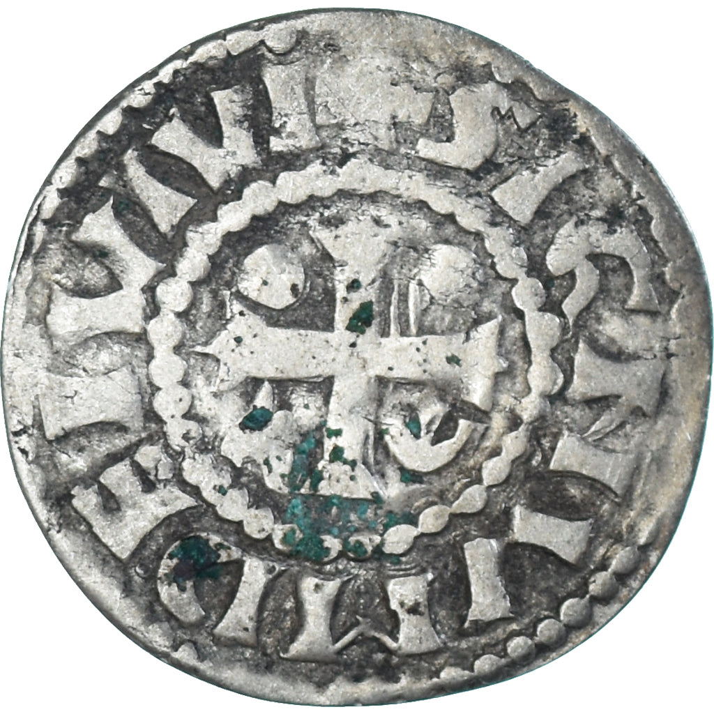 Munten, Frankrijk, Maine, Herbert I, Denier, ND (1015-1246), Le Mans, FR+