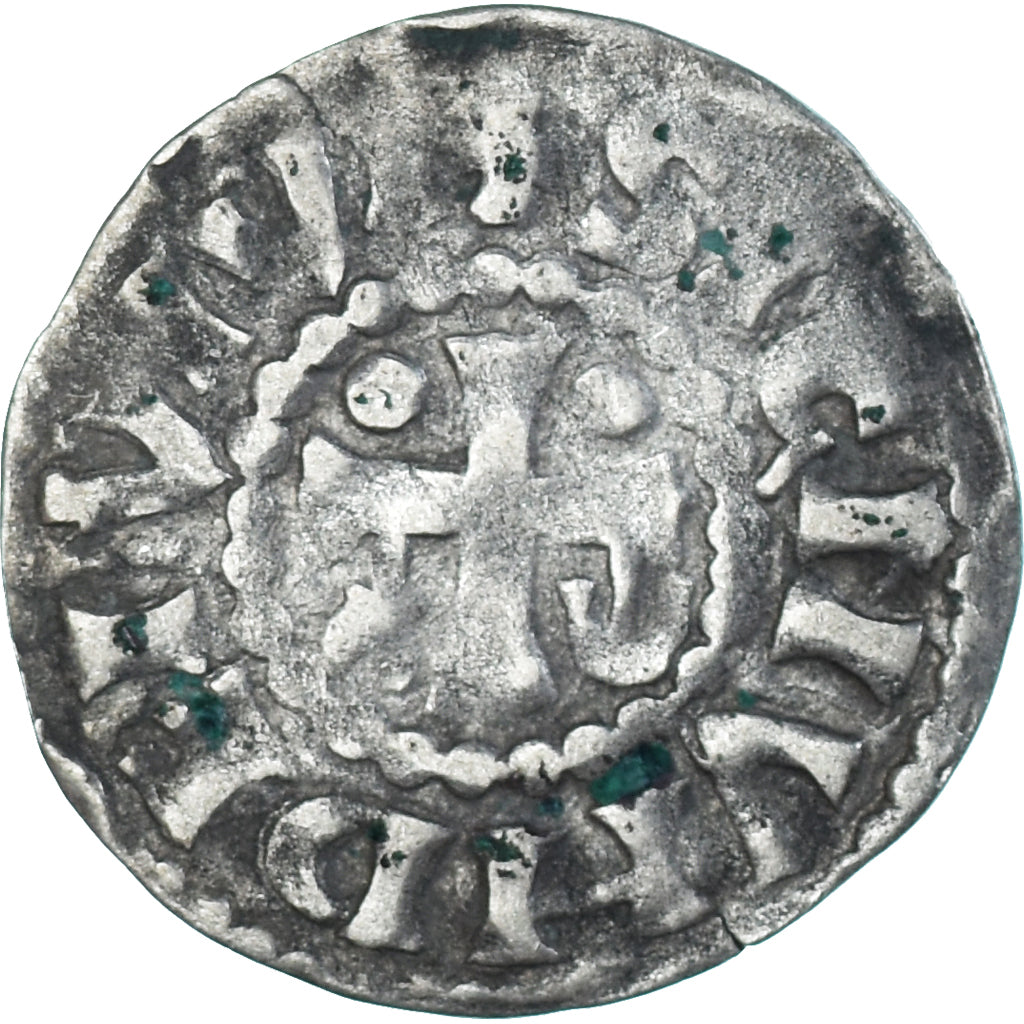 Moneta, Francja, Maine, Herbert I, Denier, ND (1015-1246), Le Mans, VF(30-35)