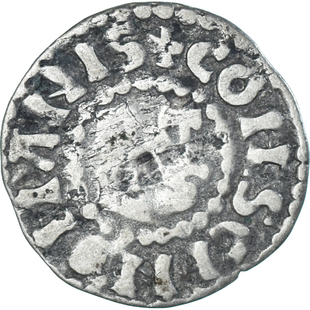 Moneta, Francja, Maine, Herbert I, Denier, ND (1015-1246), Le Mans, VF(30-35)