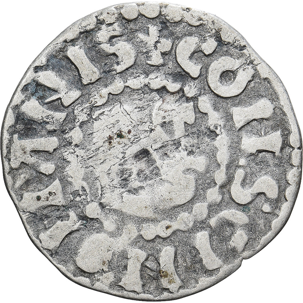 Moneda, Francia, Maine, Herbert I, Denier, ND (1015-1246), Le Mans, BC+, Plata