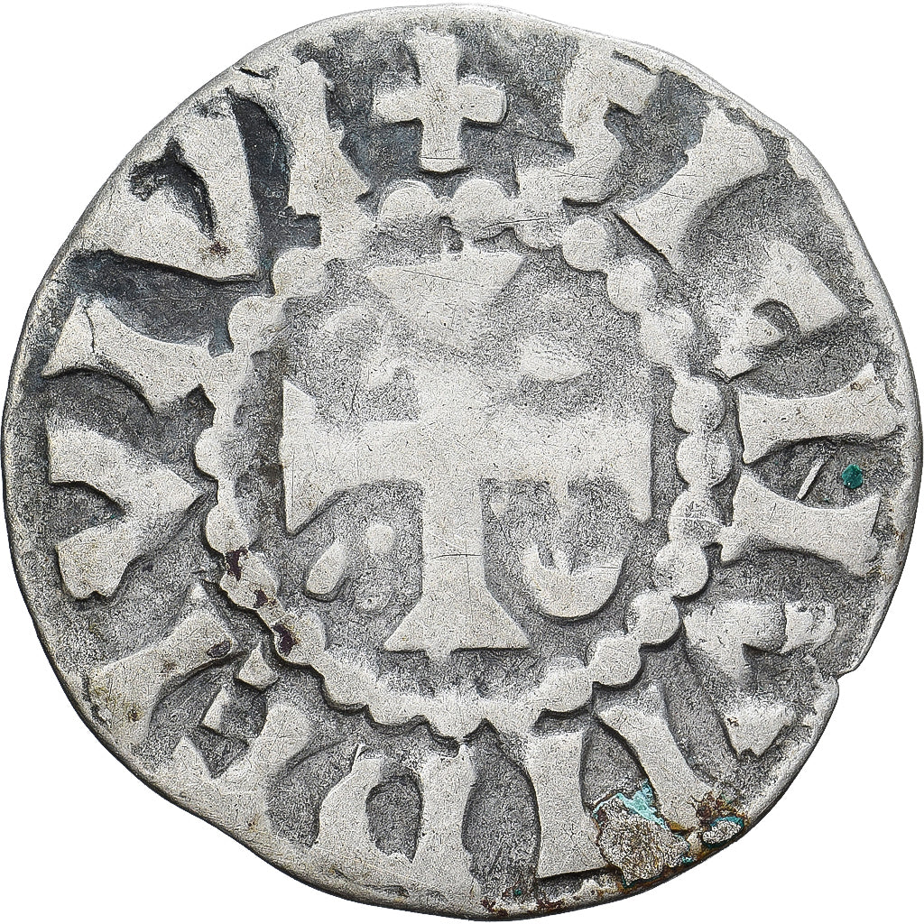 Moneda, Francia, Maine, Herbert I, Denier, ND (1015-1246), Le Mans, BC+, Plata