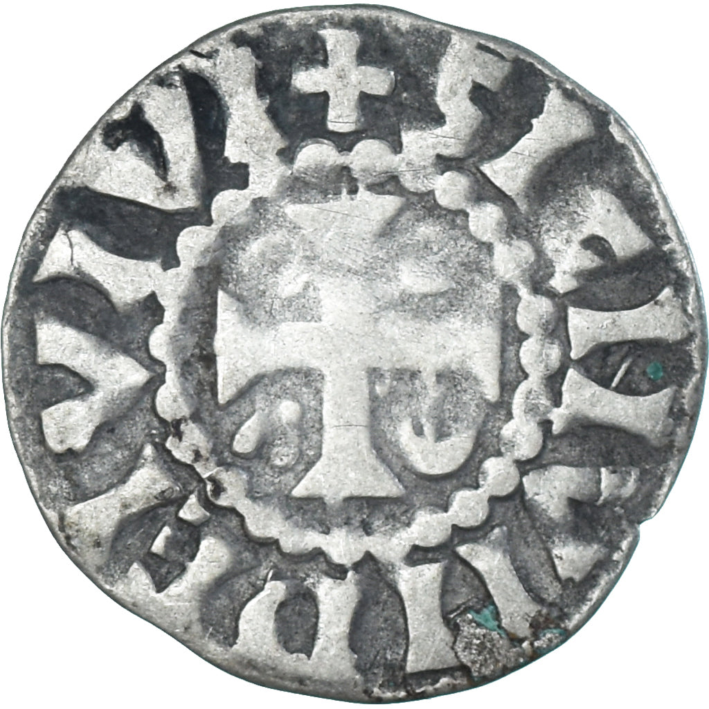 Moneta, Francja, Maine, Herbert I, Denier, ND (1015-1246), Le Mans, VF(30-35)