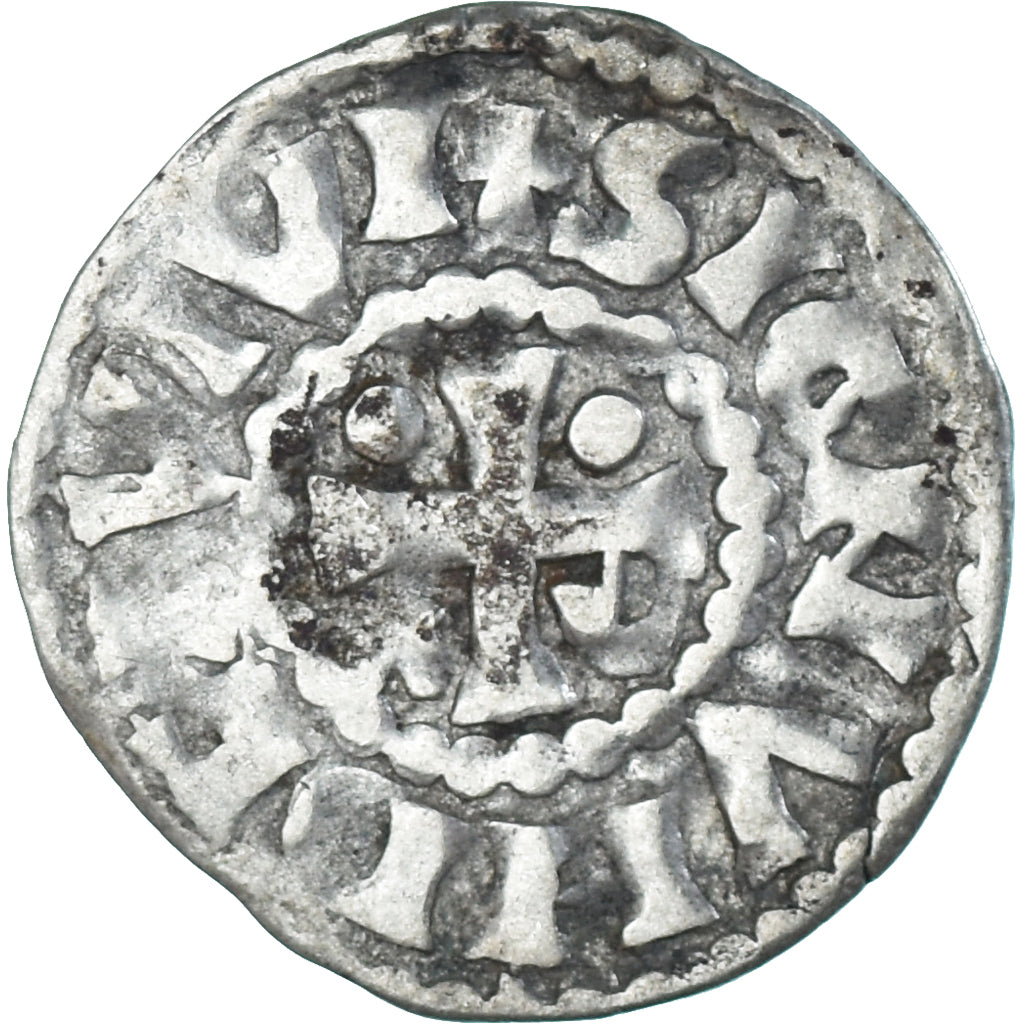 Moneda, Francia, Maine, Herbert I, Denier, ND (1015-1246), Le Mans, MBC, Plata