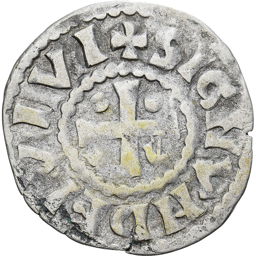 Moneda, Francia, Maine, Herbert I, Denier, ND (1015-1246), Le Mans, MBC, Plata