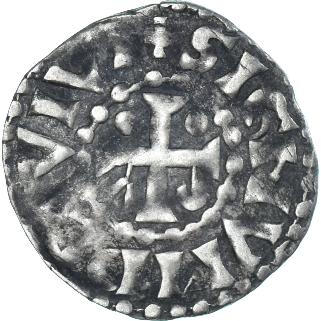 Moneda, Francia, Maine, Herbert I, Denier, ND (1015-1246), Le Mans, MBC, Plata