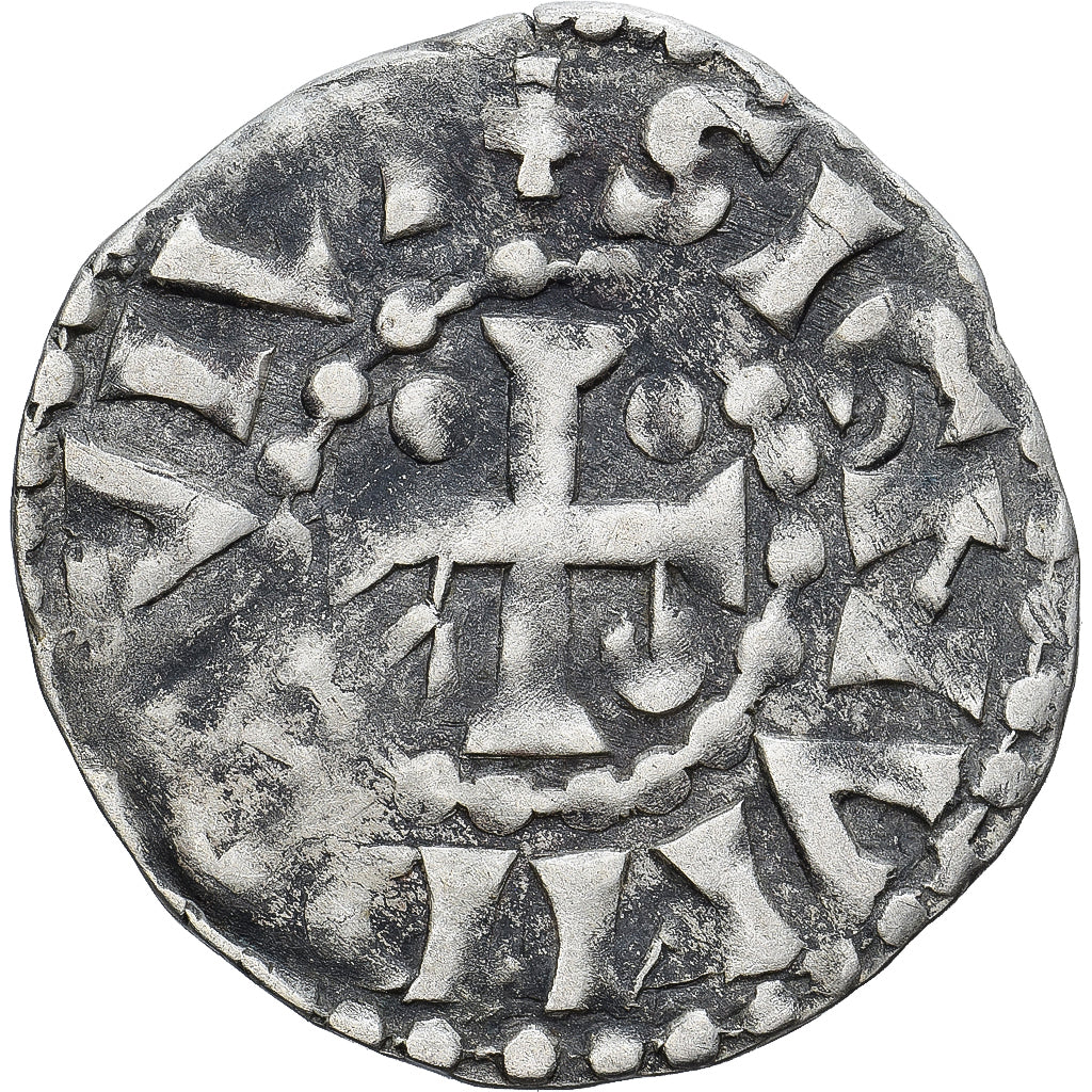 Moneda, Francia, Maine, Herbert I, Denier, ND (1015-1246), Le Mans, MBC, Plata