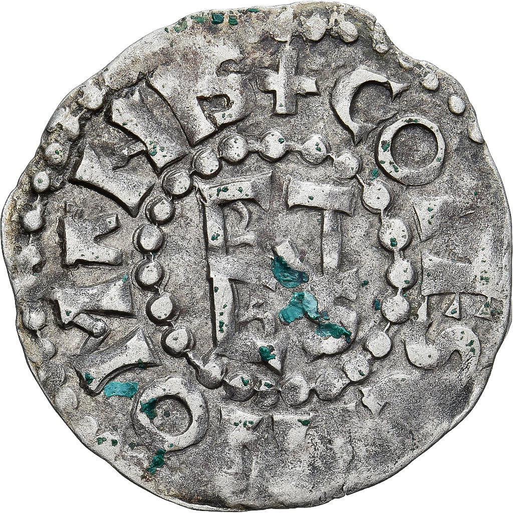 Moneda, Francia, Maine, Herbert I, Denier, ND (1015-1246), Le Mans, MBC, Plata