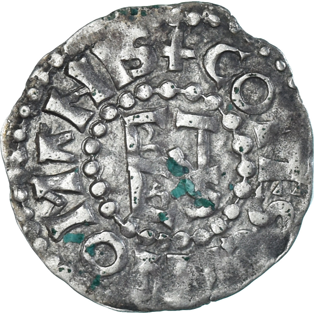 Moeda, França, Maine, Herbert I, Denier, ND (1015-1246), Le Mans, EF(40-45)