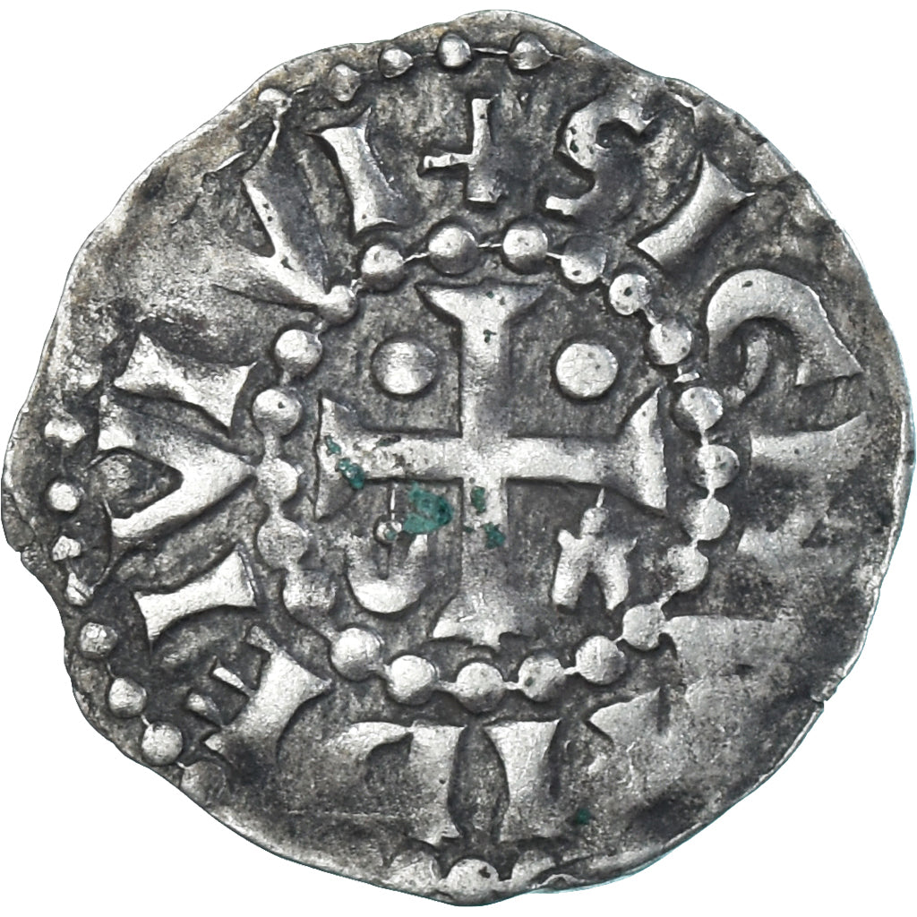 Moeda, França, Maine, Herbert I, Denier, ND (1015-1246), Le Mans, EF(40-45)