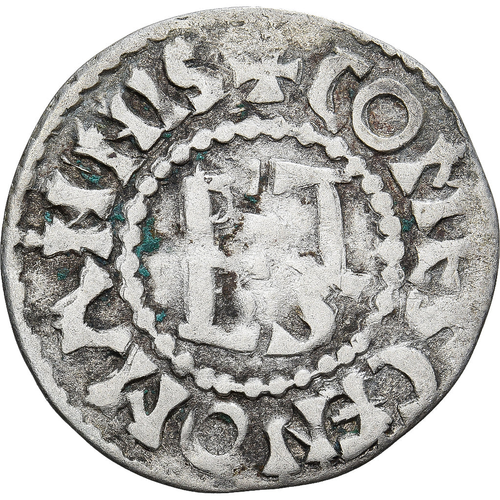 Moneda, Francia, Maine, Herbert I, Denier, ND (1015-1246), Le Mans, MBC, Plata