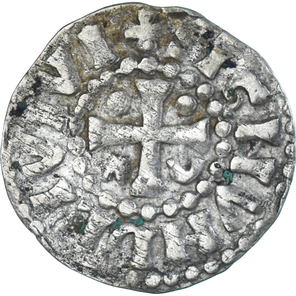 Moneta, Francja, Maine, Herbert I, Denier, ND (1015-1246), Le Mans, EF(40-45)