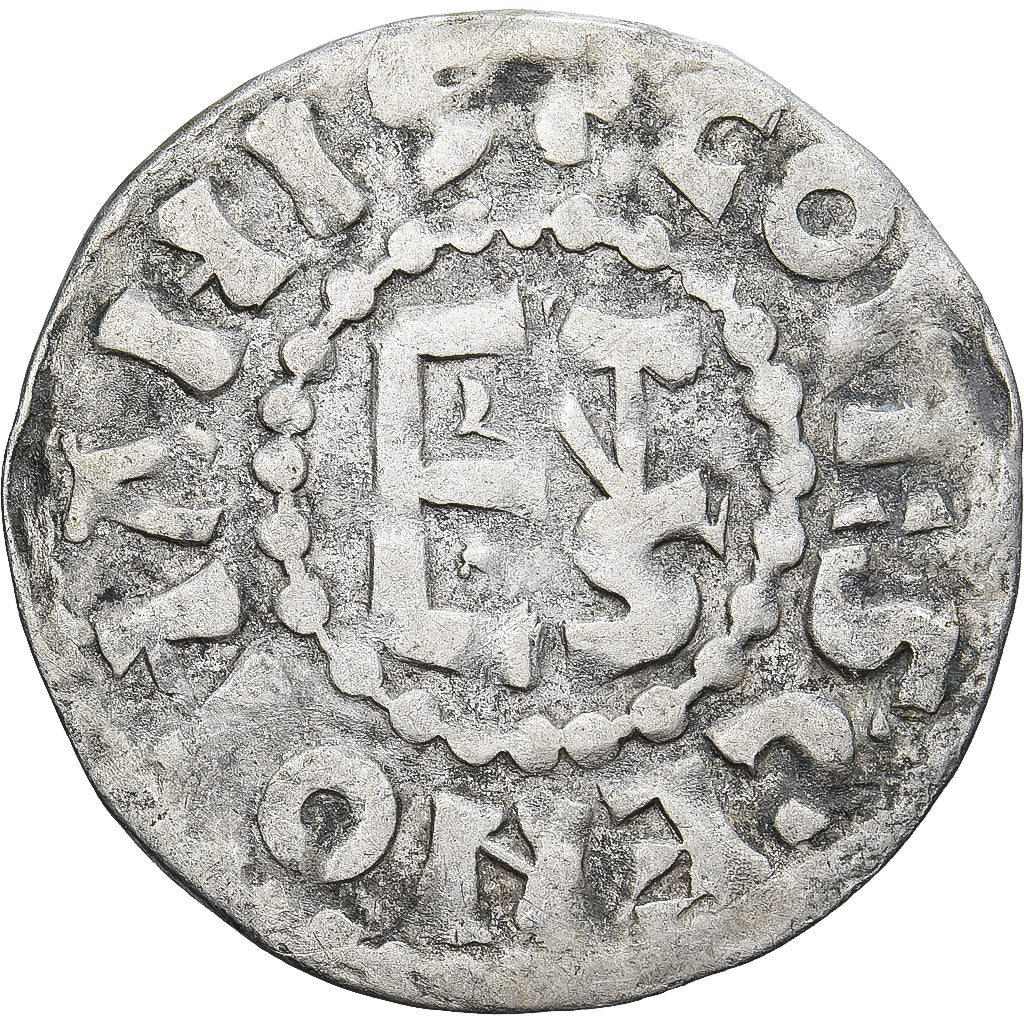 Moneda, Francia, Maine, Herbert I, Denier, ND (1015-1246), Le Mans, MBC, Plata