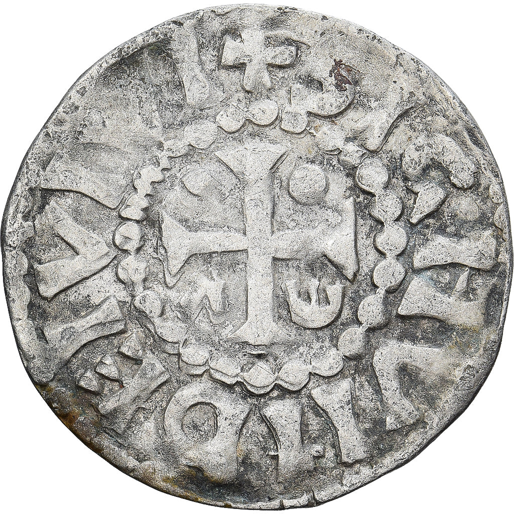 Moneda, Francia, Maine, Herbert I, Denier, ND (1015-1246), Le Mans, MBC, Plata