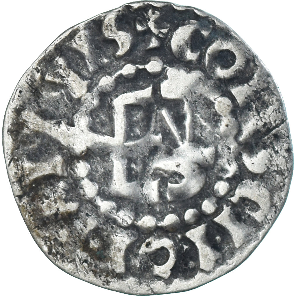 Moneta, Francja, Maine, Herbert I, Denier, ND (1015-1246), Le Mans, EF(40-45)