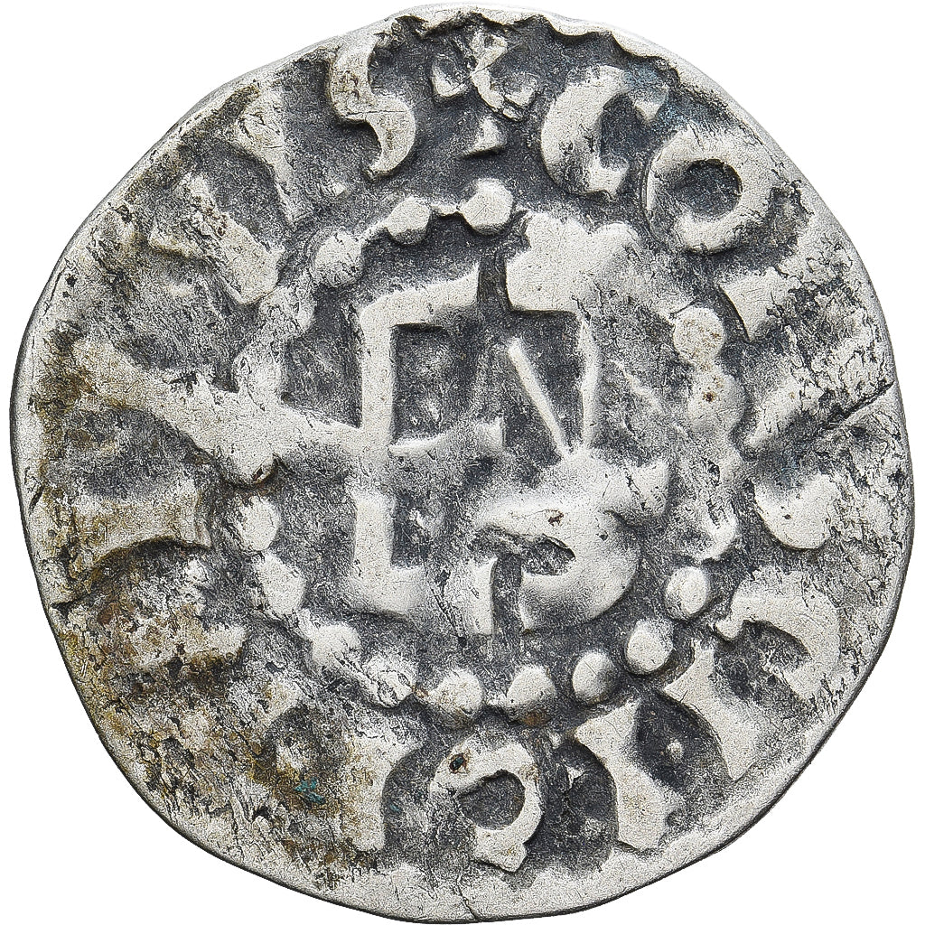 Moneda, Francia, Maine, Herbert I, Denier, ND (1015-1246), Le Mans, MBC, Plata