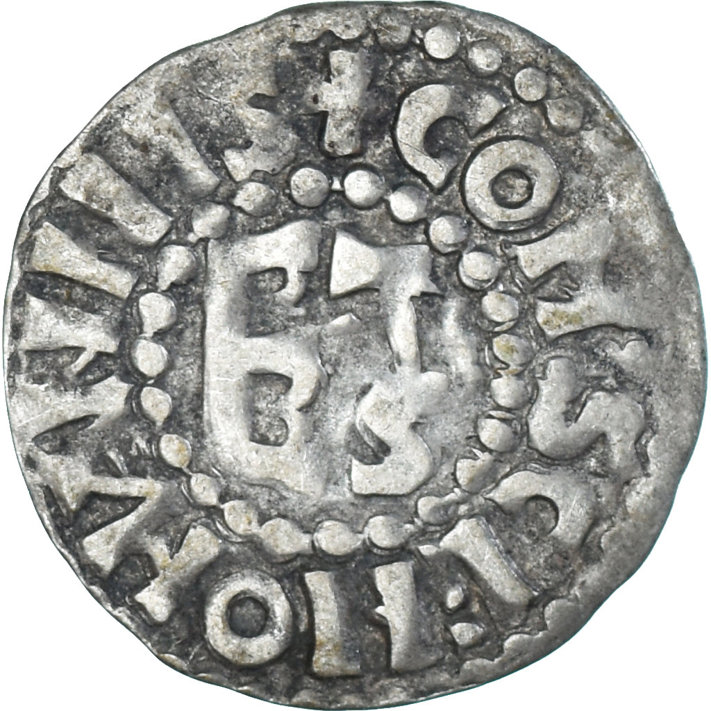 Moeda, França, Maine, Herbert I, Denier, ND (1015-1246), Le Mans, AU(50-53)