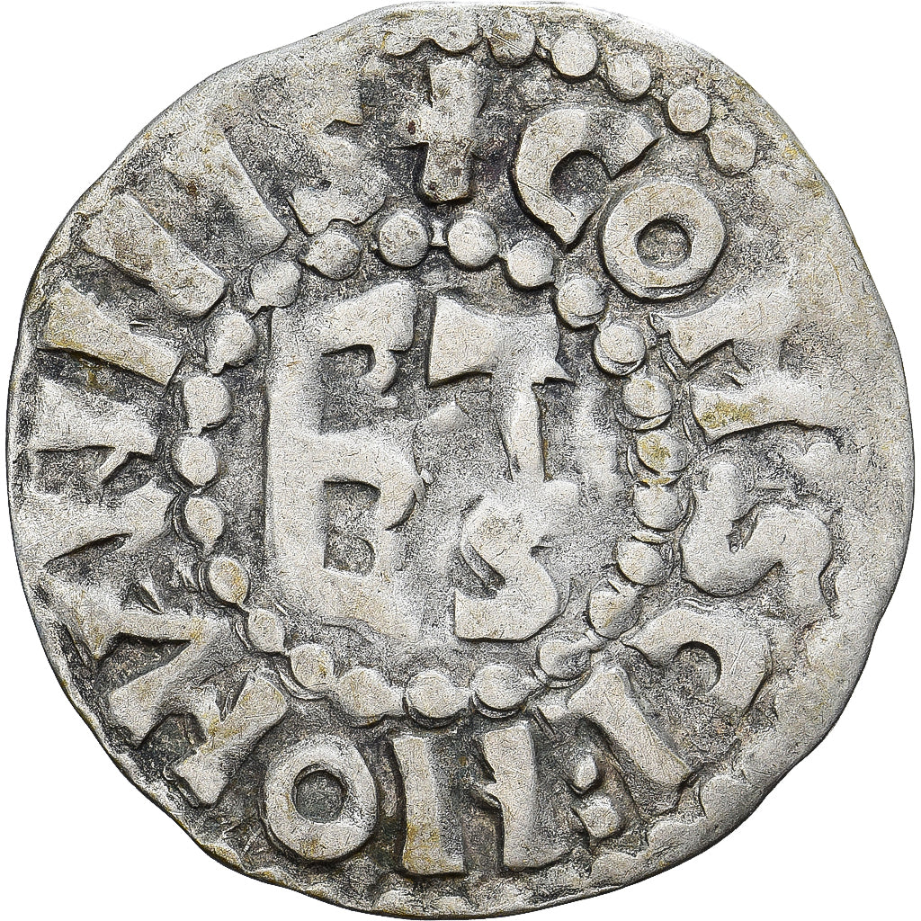 Moneda, Francia, Maine, Herbert I, Denier, ND (1015-1246), Le Mans, MBC+, Plata
