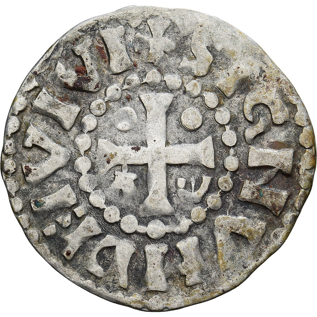 Moneda, Francia, Maine, Herbert I, Denier, ND (1015-1246), Le Mans, MBC+, Plata