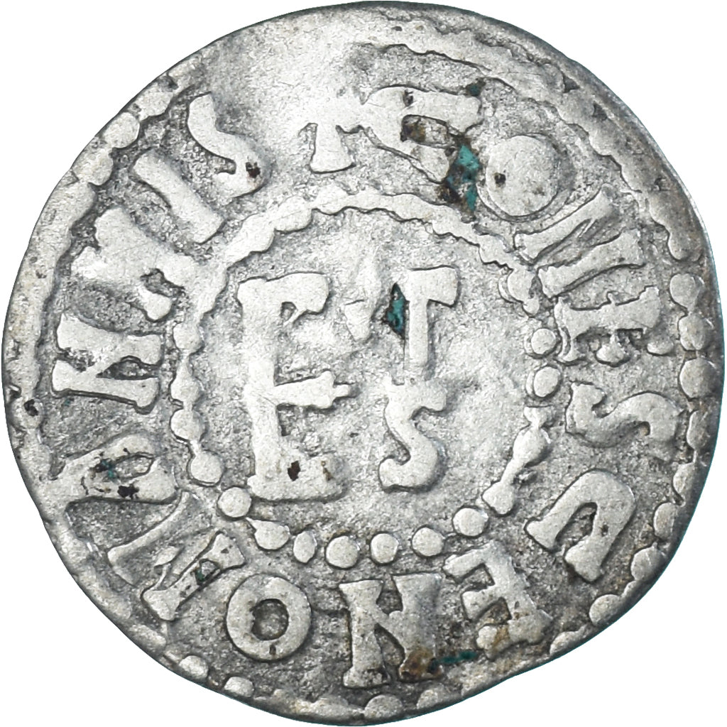 Moneta, Francja, Maine, Herbert I, Denier, ND (1015-1246), Le Mans, AU(50-53)