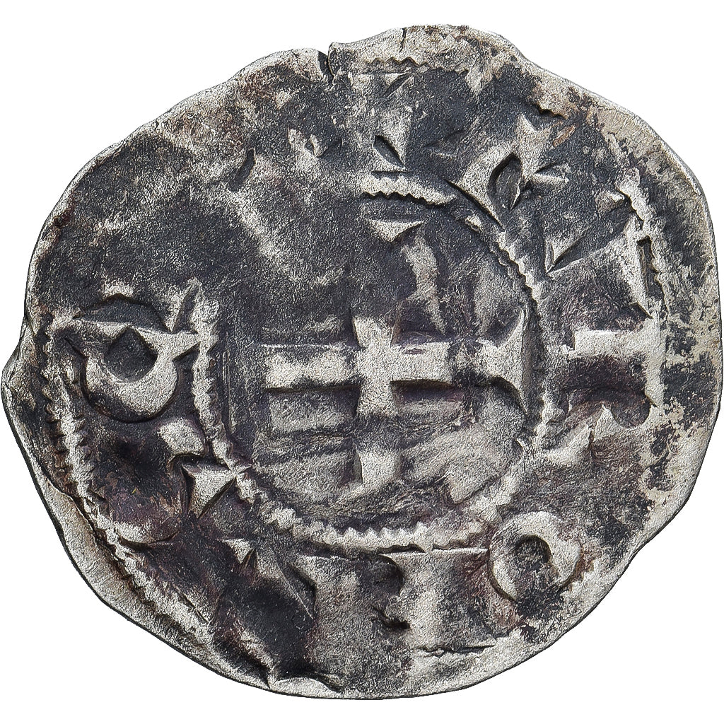 Moneda, Francia, Touraine, Denier Tournois, ca. 1150-1200, Saint-Martin de