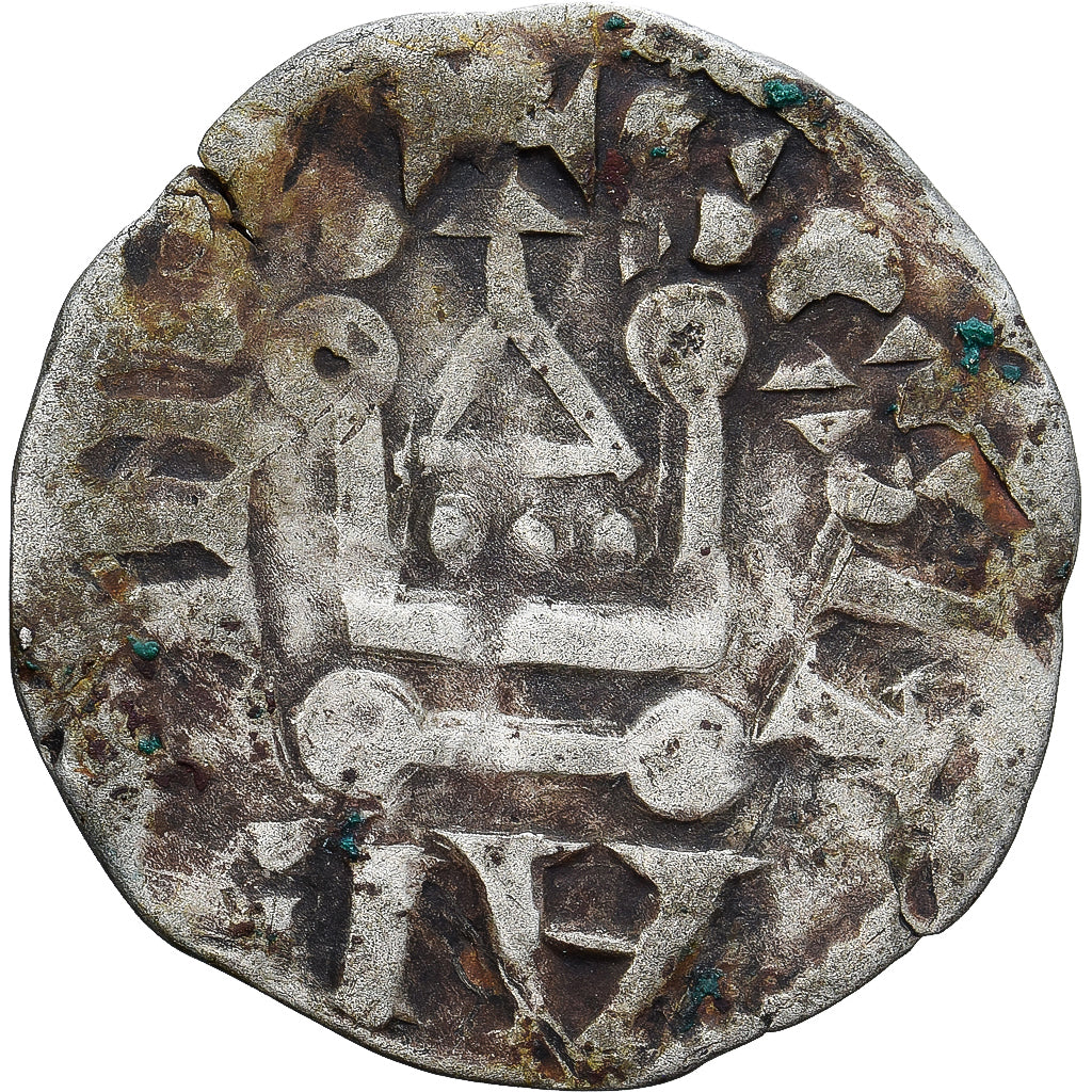 Moneda, Francia, Touraine, Denier Tournois, ca. 1150-1200, Saint-Martin de