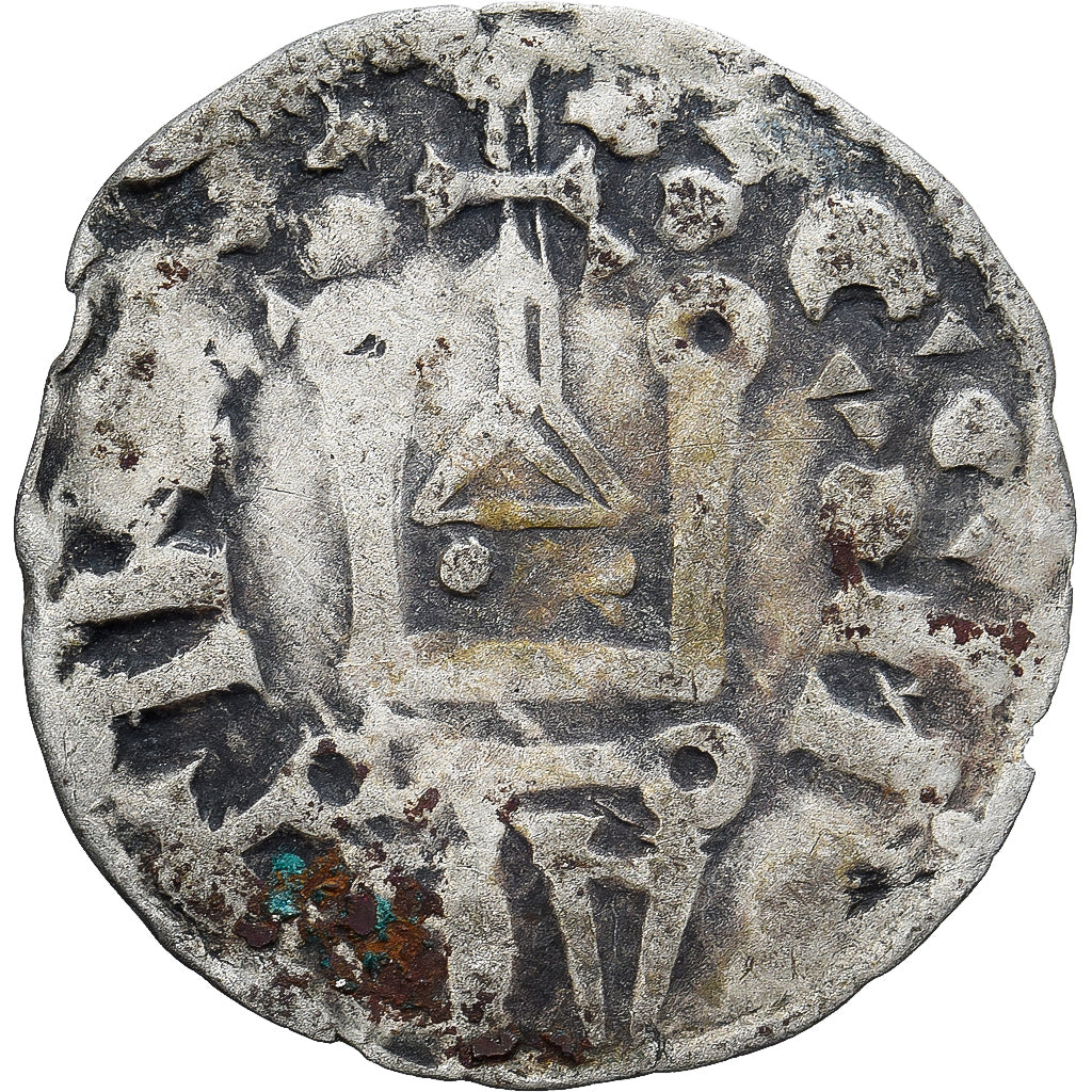 Moneda, Francia, Touraine, Denier Tournois, ca. 1150-1200, Saint-Martin de