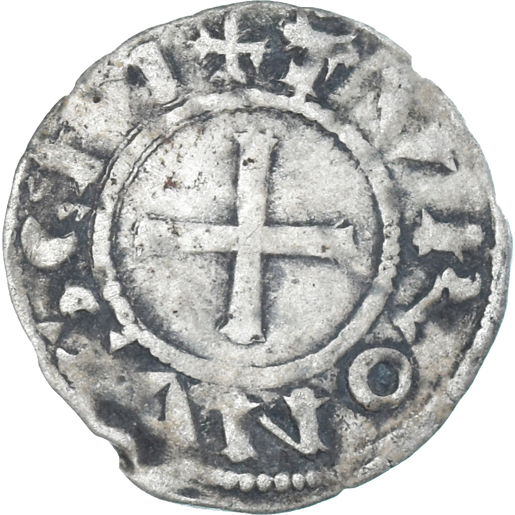 Moneda, Francia, Touraine, Denier Tournois, ca. 1150-1200, Saint-Martin de