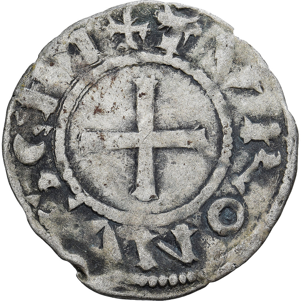 Moneda, Francia, Touraine, Denier Tournois, ca. 1150-1200, Saint-Martin de