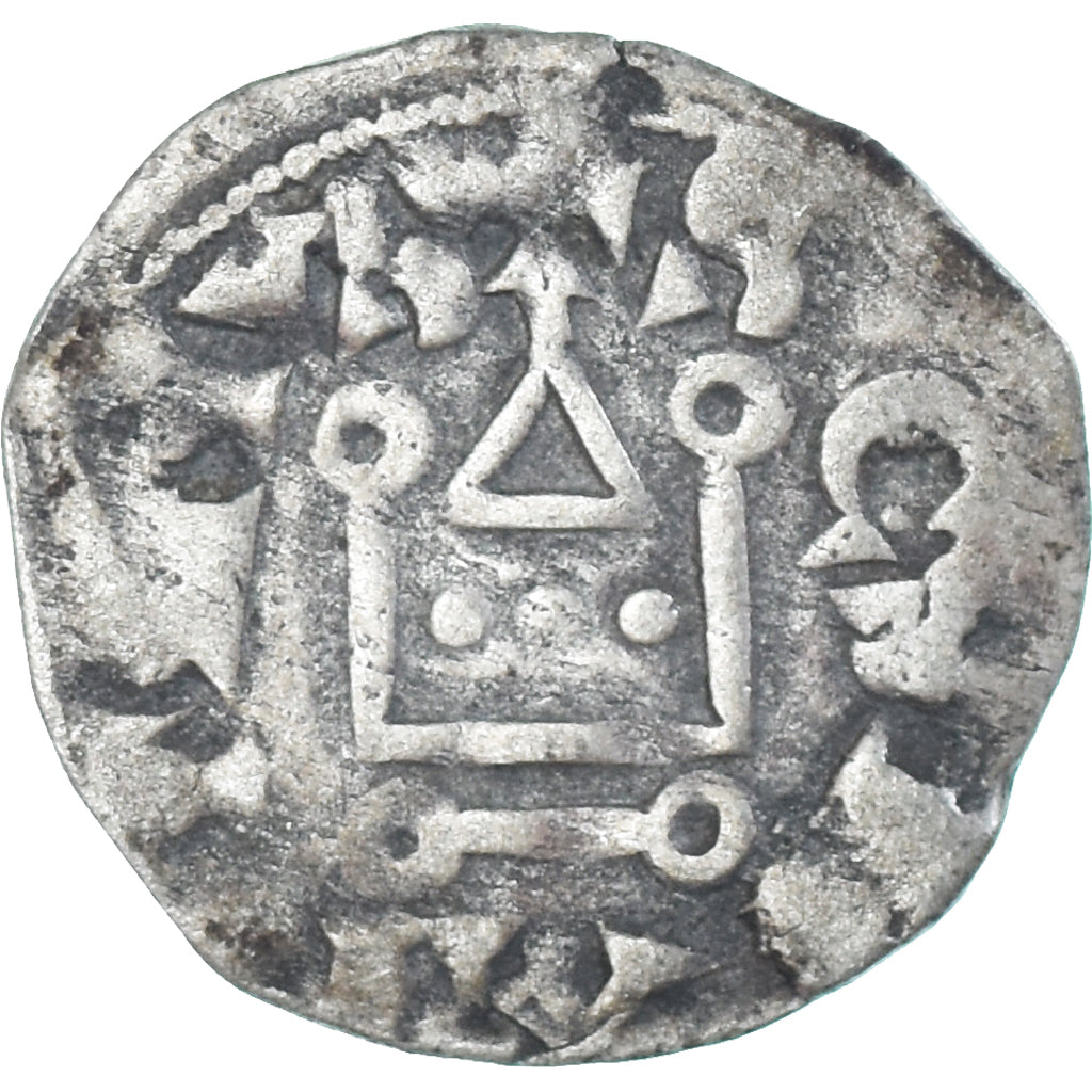 Moneda, Francia, Touraine, Denier Tournois, ca. 1150-1200, Saint-Martin de