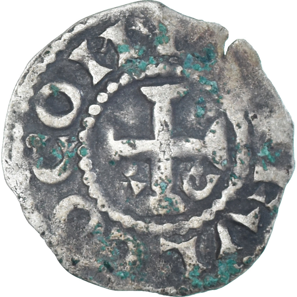 Monnaie, France, Comté d'Anjou, Foulques IV, Denier, 1060-1109, Angers, TB+