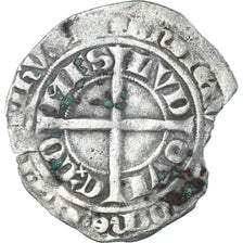 Moneta, Francia, Flanders, Louis II de Mâle, Gros, 1346-1384, MB+, Argento