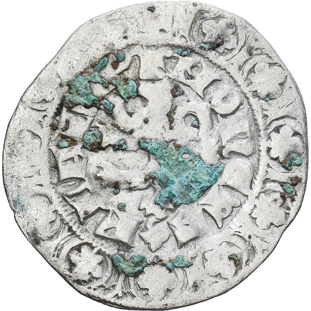 Coin, France, Flanders, Louis II de Mâle, Gros, 1346-1384, VF(30-35), Silver