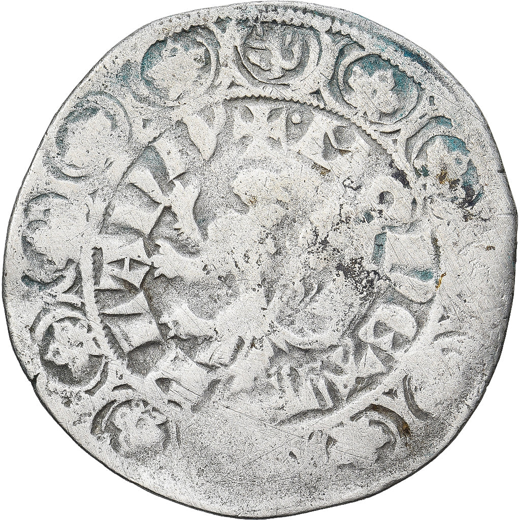 Moneta, Francja, Flanders, Louis II de Mâle, Gros, 1346-1384, VF(30-35)