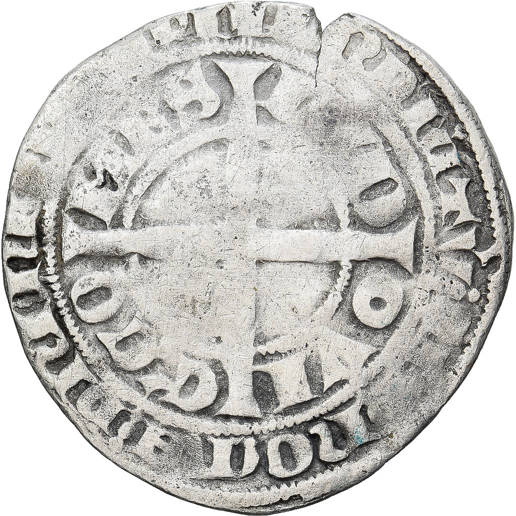 Moneda, Francia, Flanders, Louis II de Mâle, Gros, 1346-1384, BC+, Plata