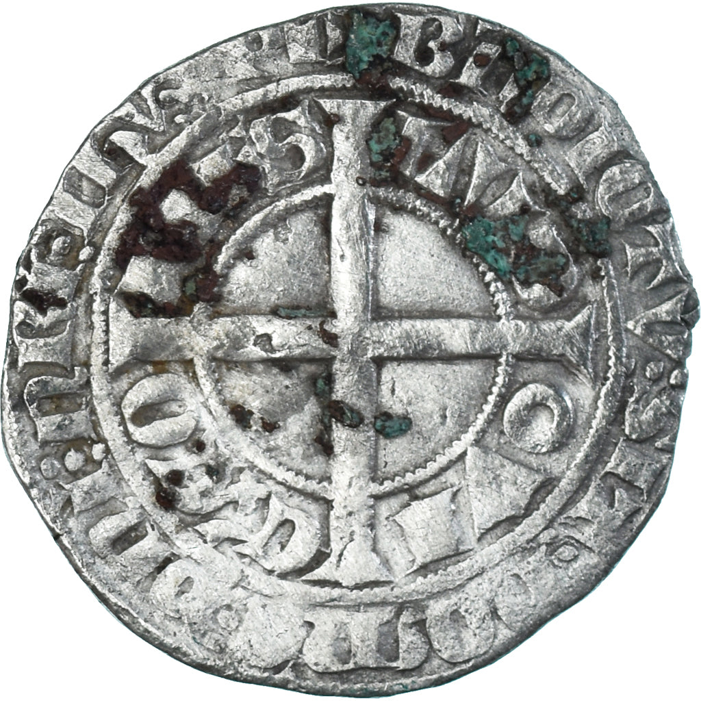 Moneda, Francia, Flanders, Louis II de Mâle, Gros, 1346-1384, BC+, Plata