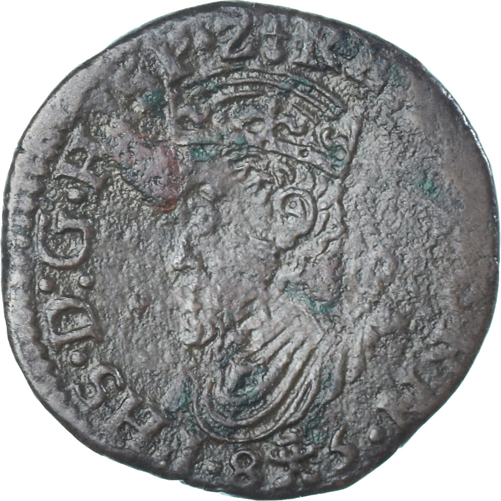 Coin, Spanish Netherlands, Philippe II, Liard, Oord, 1585, Tournai, VF(20-25)