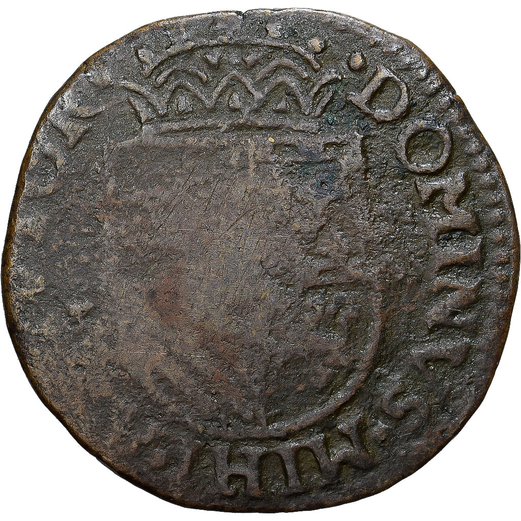 Moneta, Paesi Bassi Spagnoli, Philippe II, Liard, Oord, 1585, Tournai, MB, Rame