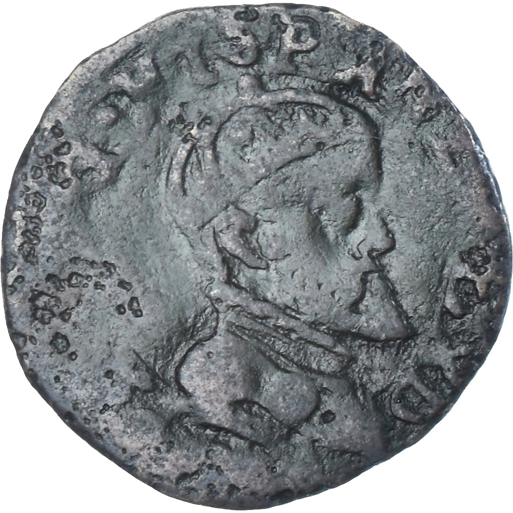 Munten, Lage Spaanse landen, Philippe II, Courte, 1560-1567, FR, Koper
