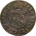 Münze, Spanische Niederlande, Albert & Isabella, Duit, 1615, Anvers, S+, Kupfer