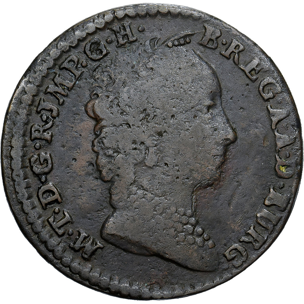Monnaie, Pays-Bas autrichiens, Maria Theresa, Liard, Oord, 1750, Bruges, TB