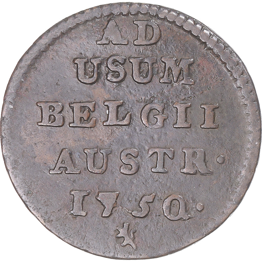 Moneda, PAÍSES BAJOS AUSTRIACOS, Maria Theresa, Liard, Oord, 1750, Bruges, BC+