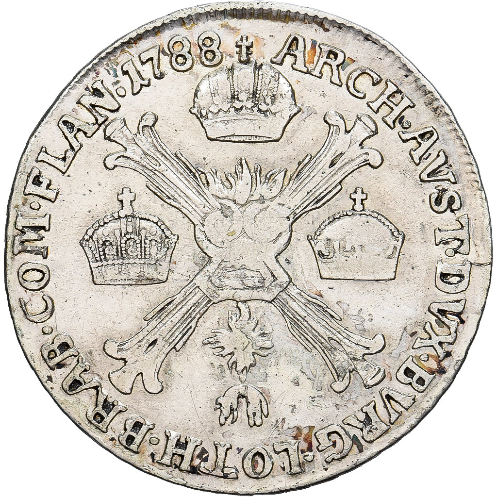 Coin, Austrian Netherlands, Joseph II, 1/4 Kronenthaler, 1788, Günzburg