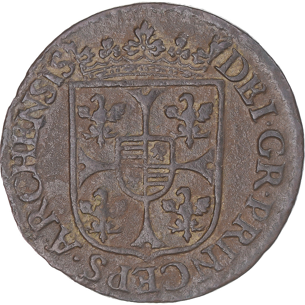 Moneda, ESTADOS FRANCESES, NEVERS & RETHEL, Charles of Gonzaga, 2 Liard, 1613