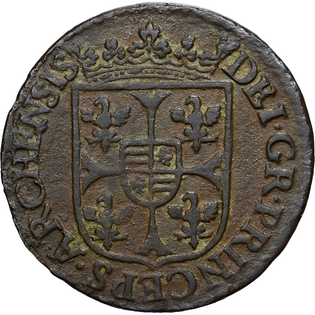 Moneda, ESTADOS FRANCESES, NEVERS & RETHEL, Charles of Gonzaga, 2 Liard, 1613